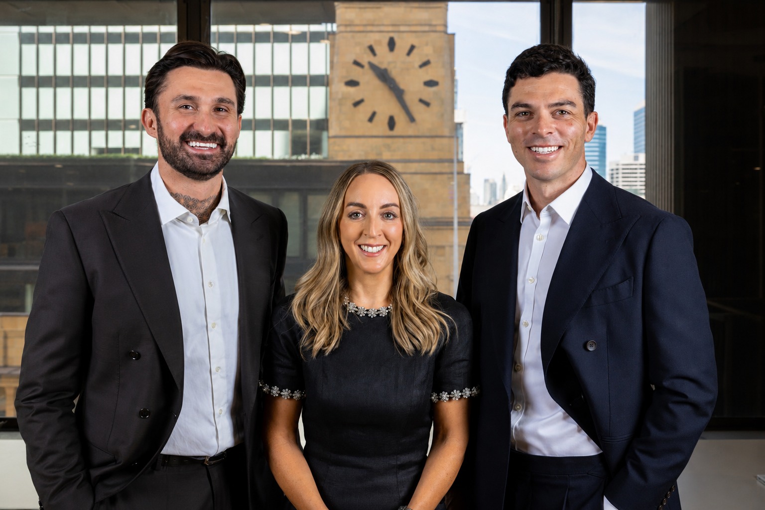Jake Rose, Marie Higgins and Lewis Heeks of Innova Search